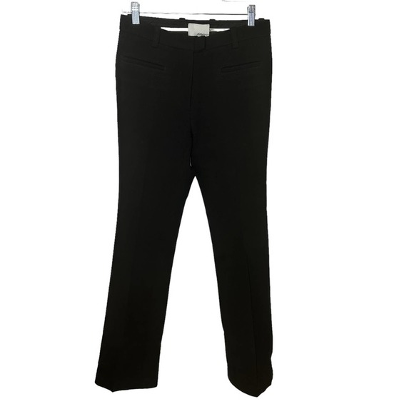 3.1 Phillips Pants Womens Lim Virgin Wool Silk Lined Tall Straight Leg Black 4 - Picture 1 of 11